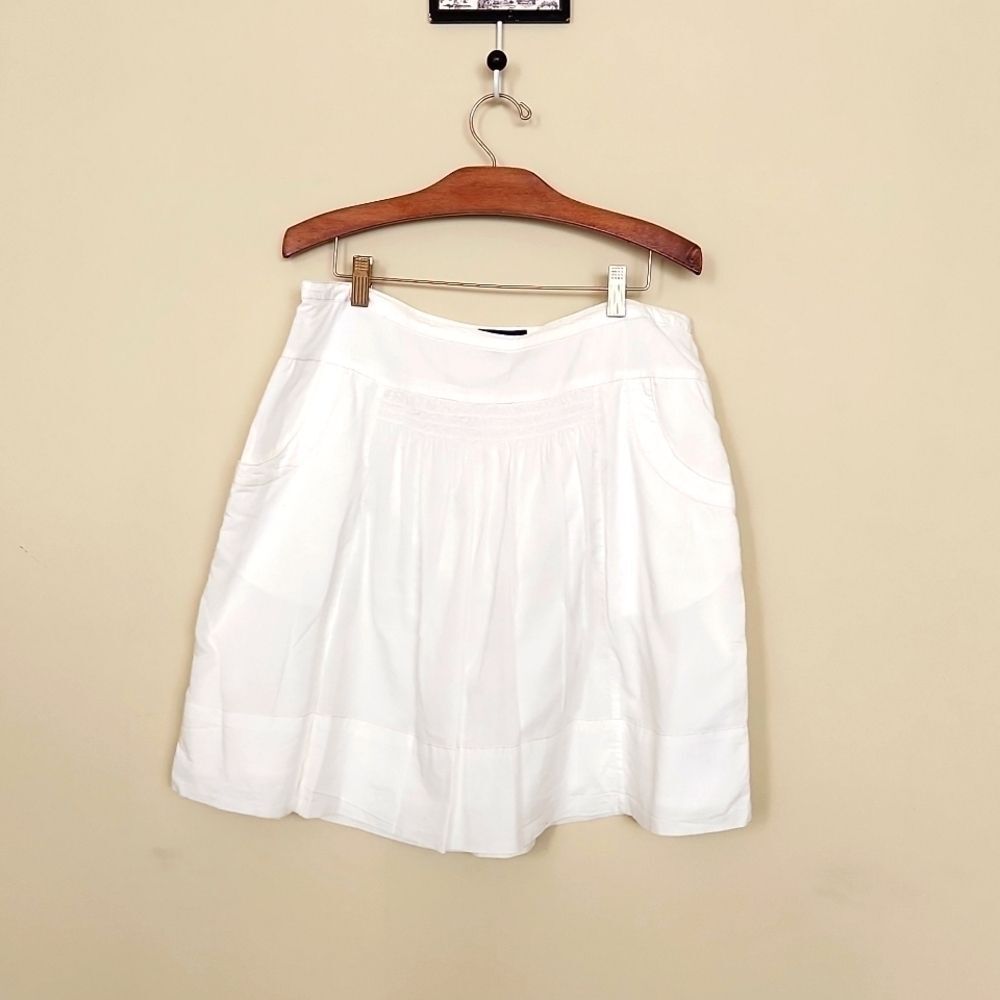 Tommy Hilfiger White A-Line Skirt
